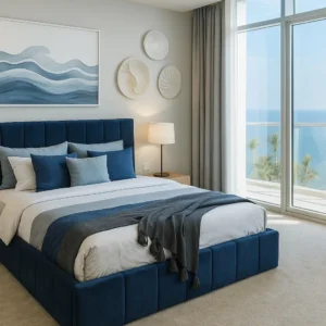 PARIS - Υφασμάτινο κρεβάτι με αποθηκευτικό χώρο