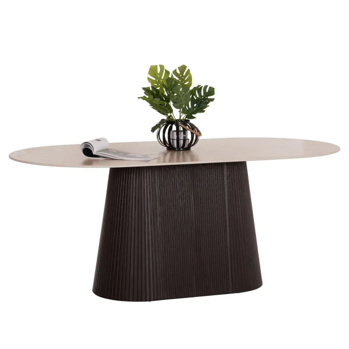 "Ellipse" Oval Dining Table with Ceramic Top