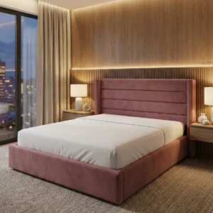 Oslo Loft Bed with Geometric Headboard